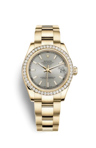 Rolex - 178288-0083 Datejust 31 Yellow Gold Diamond / Oyster / Silver