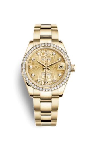 Rolex - 178288-0084 Datejust 31 Yellow Gold Diamond / Oyster / Champagne Computer