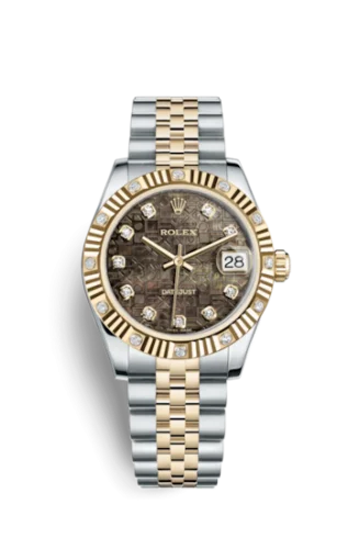 Rolex - 178313-0026 Datejust 31 Rolesor Yellow Fluted Diamond / Jubilee / Black MOP Computer