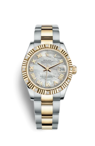 Rolex - 178313-0033 Datejust 31 Rolesor Yellow Fluted Diamond / Oyster / MOP Roman