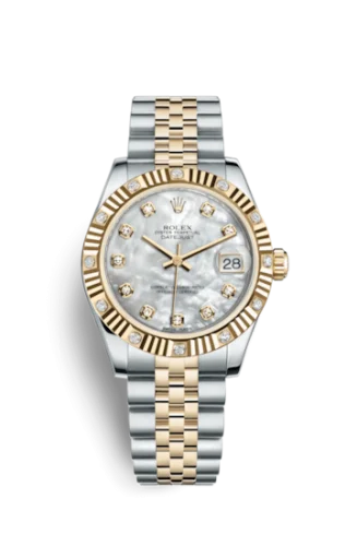 Rolex - 178313-0035 Datejust 31 Rolesor Yellow Fluted Diamond / Jubilee / MOP