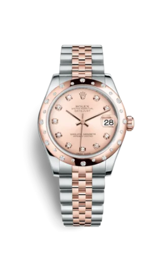 Rolex - 178341-0002 Datejust 31 Rolesor Everose Domed Diamond / Jubilee / Pink Diamond