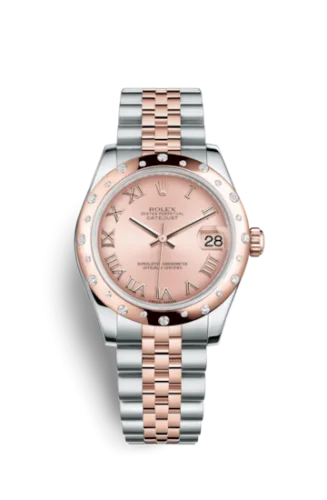 Rolex - 178341-0003 Datejust 31 Rolesor Everose Domed Diamond / Jubilee / Pink Roman