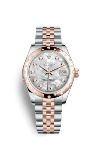 Rolex - 178341-0004 Datejust 31 Rolesor Everose Domed Diamond / Jubilee / MOP