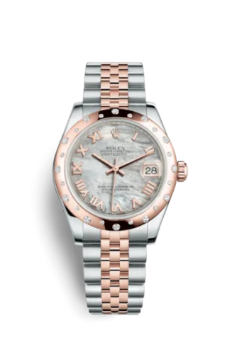 Rolex - 178341-0005 Datejust 31 Rolesor Everose Domed Diamond / Jubilee / MOP Roman