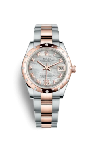 Rolex - 178341-0012 Datejust 31 Rolesor Everose Domed Diamond / Oyster / MOP Roman