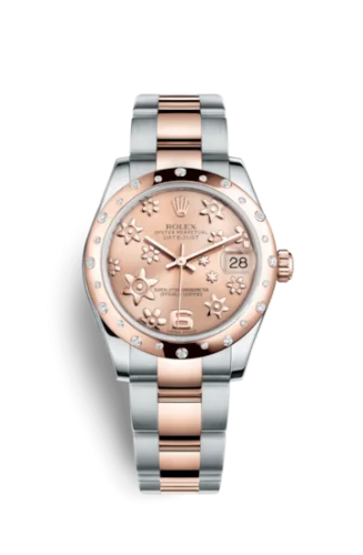 Rolex - 178341-0013 Datejust 31 Rolesor Everose Domed Diamond / Oyster / Pink Floral