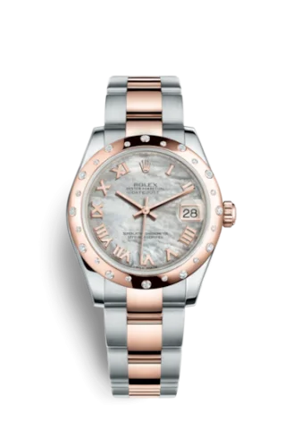 Rolex - 178341-0014 Datejust 31 Rolesor Everose Domed Diamond / Oyster / MOP Roman