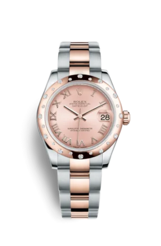 Rolex - 178341-0016 Datejust 31 Rolesor Everose Domed Diamond / Oyster / Pink Roman