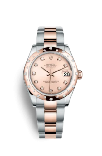 Rolex - 178341-0017 Datejust 31 Rolesor Everose Domed Diamond / Oyster / Pink Diamond