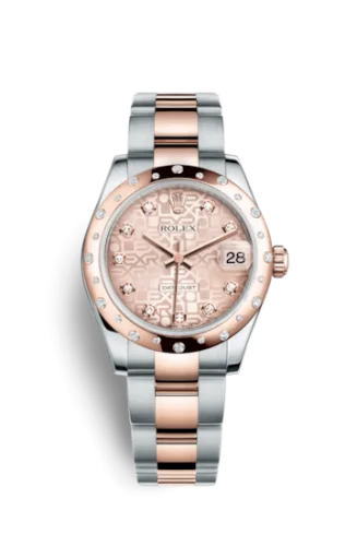 Rolex - 178341-0035 Datejust 31 Rolesor Everose Domed Diamond / Oyster / Pink Computer