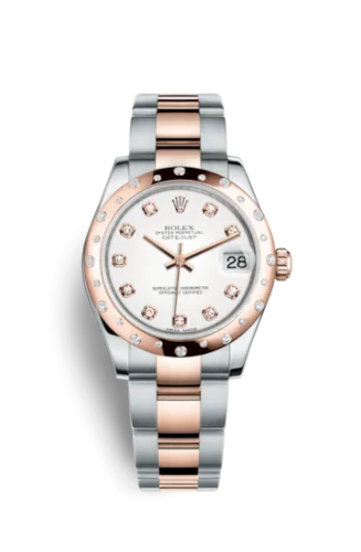 Rolex - 178341-0037 Datejust 31 Rolesor Everose Domed Diamond / Oyster / White Diamond