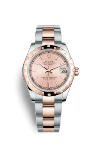 Rolex - 178341-0060 Datejust 31 Rolesor Everose Domed Diamond / Oyster / Pink