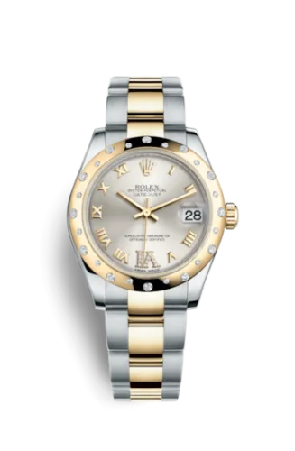 Rolex - 178343-0002 Datejust 31 Rolesor Yellow Domed Diamond / Oyster / Silver Roman