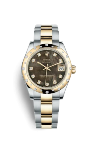 Rolex - 178343-0008 Datejust 31 Rolesor Yellow Domed Diamond / Oyster / Black MOP