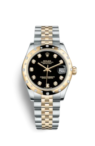 Rolex - 178343-0024 Datejust 31 Rolesor Yellow Domed Diamond / Jubilee / Black Diamond
