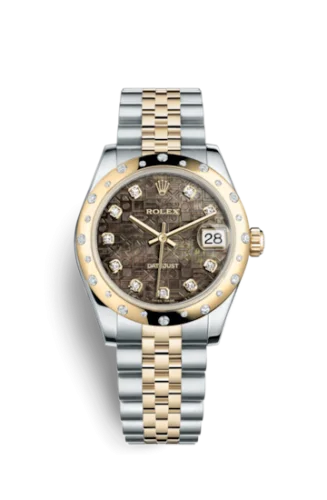 Rolex - 178343-0027 Datejust 31 Rolesor Yellow Domed Diamond / Jubilee / Black MOP Computer