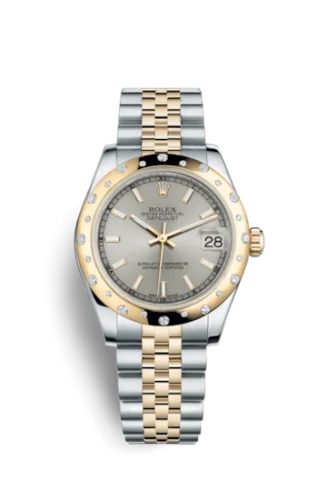 Rolex - 178343-0028 Datejust 31 Rolesor Yellow Domed Diamond / Jubilee / Silver