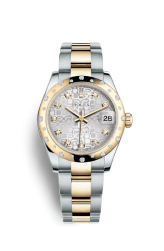 Rolex - 178343-0043 Datejust 31 Rolesor Yellow Domed Diamond / Oyster / Silver Computer