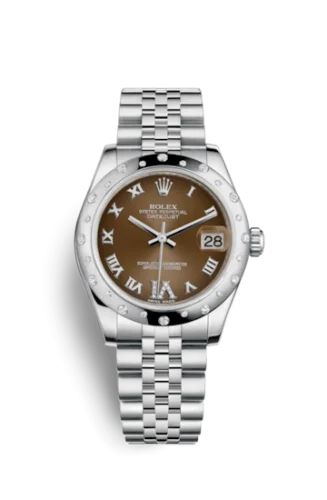 Rolex - 178344-0001 Datejust 31 Stainless Steel Domed Diamond / Jubilee / Bronze - Roman