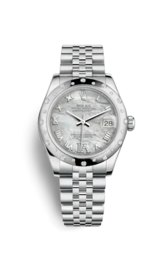 Rolex - 178344-0004 Datejust 31 Stainless Steel Domed Diamond / Jubilee / MOP - Roman