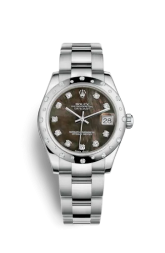 Rolex - 178344-0015 Datejust 31 Stainless Steel Domed Diamond / Oyster / Black MOP