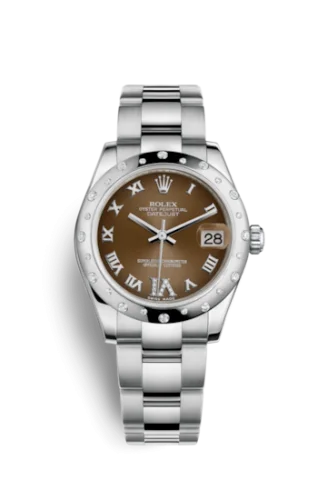 Rolex - 178344-0017 Datejust 31 Stainless Steel Domed Diamond / Oyster / Bronze - Roman