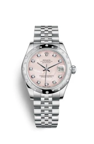 Rolex - 178344-0018 Datejust 31 Stainless Steel Domed Diamond / Jubilee / Pink MOP