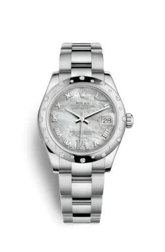 Rolex - 178344-0024 Datejust 31 Stainless Steel Domed Diamond / Oyster / MOP - Roman
