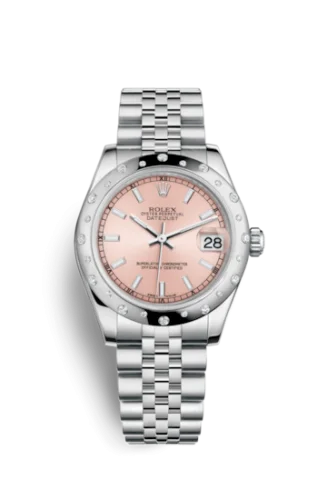 Rolex - 178344-0043 Datejust 31 Stainless Steel Domed Diamond / Jubilee / Pink