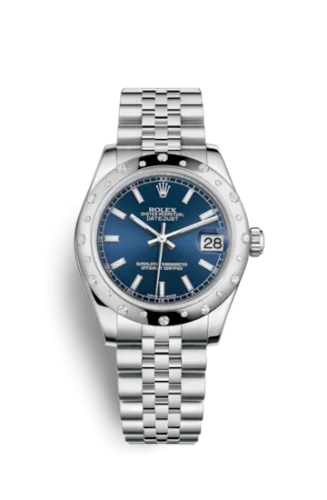 Rolex - 178344-0046 Datejust 31 Stainless Steel Domed Diamond / Jubilee / Blue