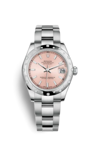 Rolex - 178344-0052 Datejust 31 Stainless Steel Domed Diamond / Oyster / Pink