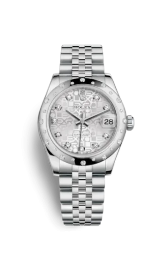 Rolex - 178344-0059 Datejust 31 Stainless Steel Domed Diamond / Jubilee / Silver Computer