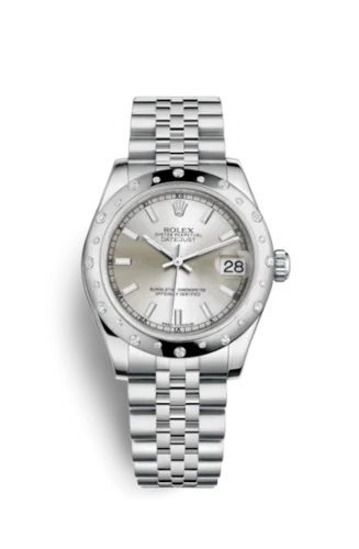 Rolex - 178344-0063 Datejust 31 Stainless Steel Domed Diamond / Jubilee / Silver