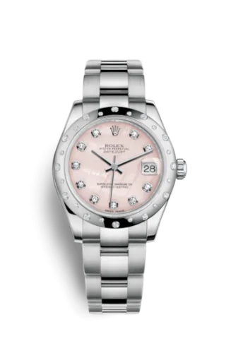 Rolex - 178344-0070 Datejust 31 Stainless Steel Domed Diamond / Oyster / Pink MOP