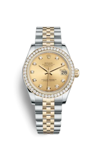 Rolex - 178383-0001 Datejust 31 Rolesor Yellow Diamond / Jubilee / Champagne Diamond