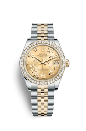 Rolex - 178383-0006 Datejust 31 Rolesor Yellow Diamond / Jubilee / Champagne Floral