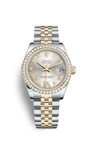 Rolex - 178383-0007 Datejust 31 Rolesor Yellow Diamond / Jubilee / Silver Roman