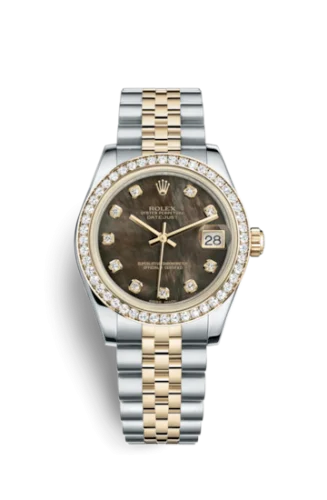 Rolex - 178383-0009 Datejust 31 Rolesor Yellow Diamond / Jubilee / Black MOP