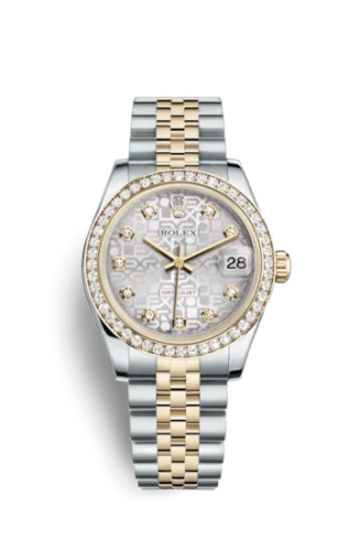 Rolex - 178383-0010 Datejust 31 Rolesor Yellow Diamond / Jubilee / Silver Computer