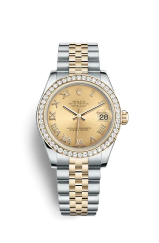 Rolex - 178383-0011 Datejust 31 Rolesor Yellow Diamond / Jubilee / Champagne Roman