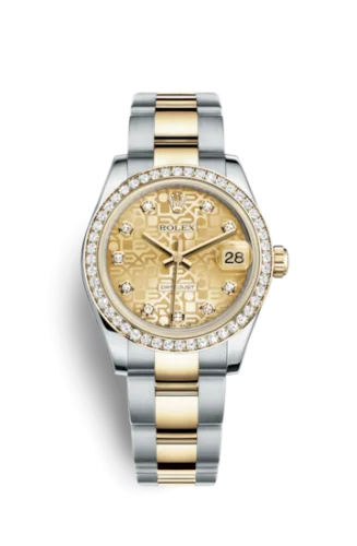 Rolex - 178383-0014 Datejust 31 Rolesor Yellow Diamond / Oyster / Champagne Computer