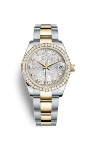 Rolex - 178383-0022 Datejust 31 Rolesor Yellow Diamond / Oyster / Silver Computer