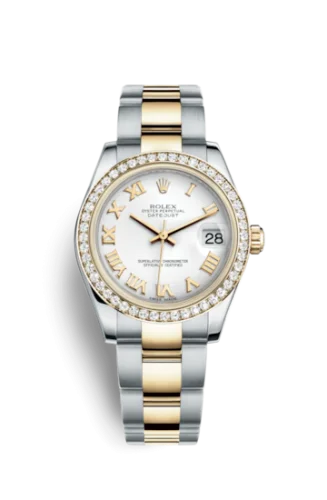 Rolex - 178383-0024 Datejust 31 Rolesor Yellow Diamond / Oyster / White Roman
