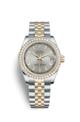 Rolex - 178383-0029 Datejust 31 Rolesor Yellow Diamond / Jubilee / Silver