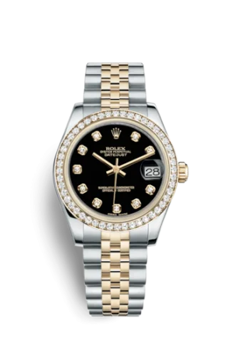 Rolex - 178383-0034 Datejust 31 Rolesor Yellow Diamond / Jubilee / Black Diamond