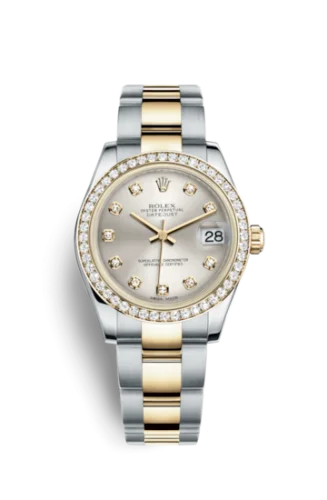 Rolex - 178383-0041 Datejust 31 Rolesor Yellow Diamond / Oyster / Silver Diamond