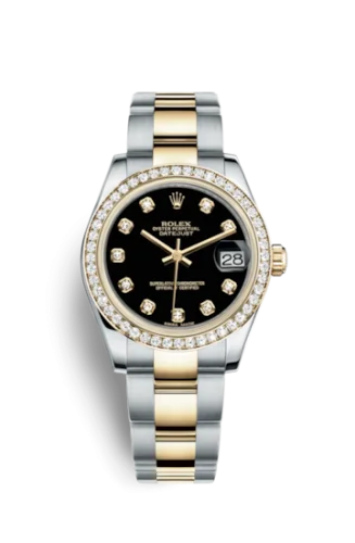 Rolex - 178383-0054 Datejust 31 Rolesor Yellow Diamond / Oyster / Black Diamond