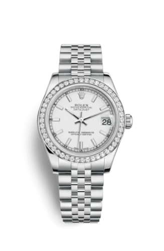 Rolex - 178384-0030 Datejust 31 Stainless Steel Diamond / Jubilee / White