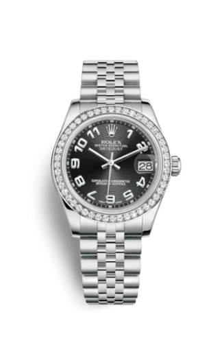 Rolex - 178384-0033 Datejust 31 Stainless Steel Diamond / Jubilee / Black - Arabic